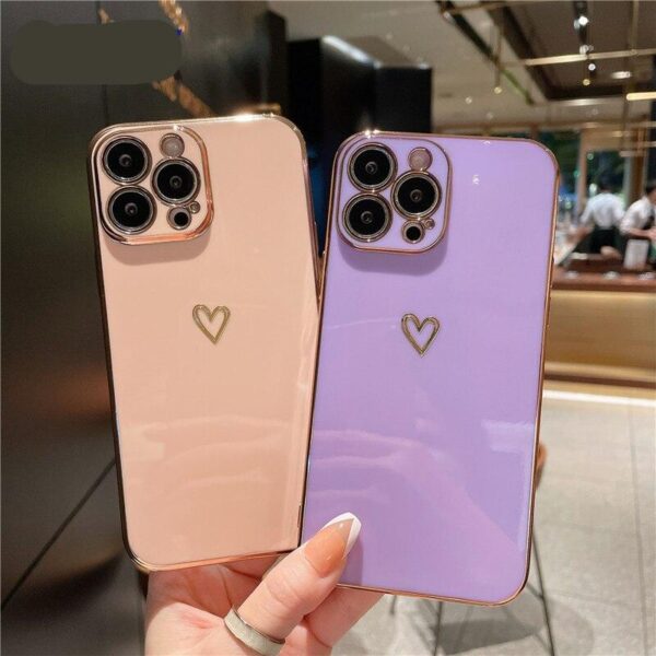 Funda protectora Love Heart para iPhone